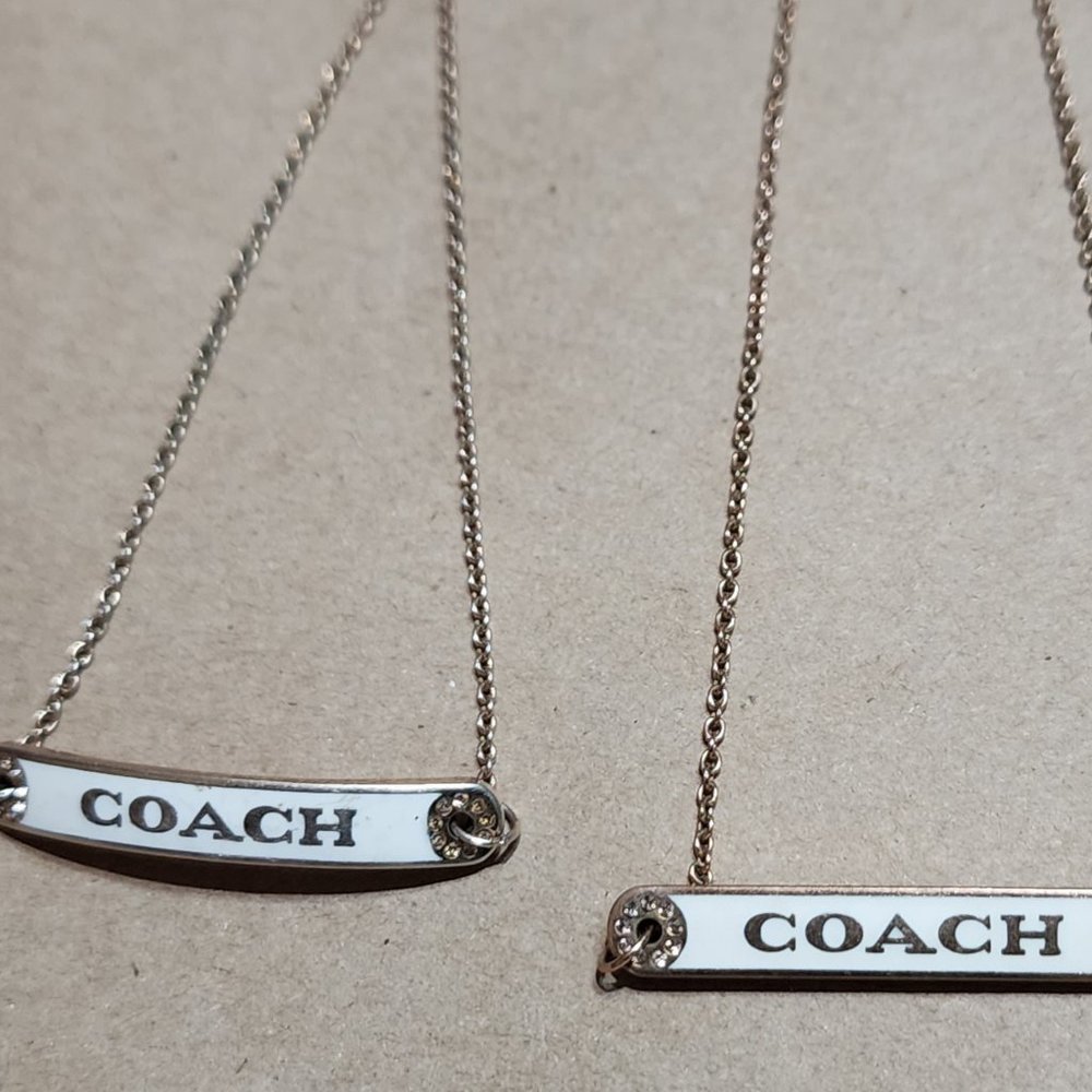 Coach necklace and bracelet set